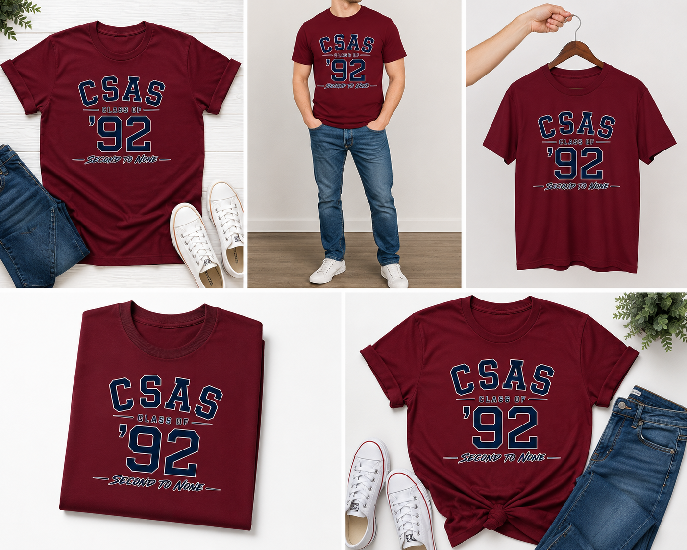 CSAS Class of 1992 Reunion Shirt, Alumni T-Shirt, Class Reunion Tee, Vintage School Spirit Shirt