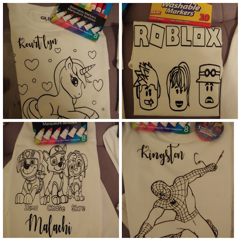 coloring t-shirt