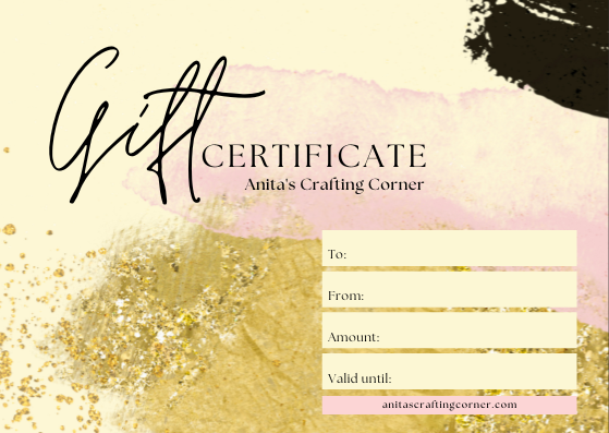 Anita's Crafting Corner Gift Card