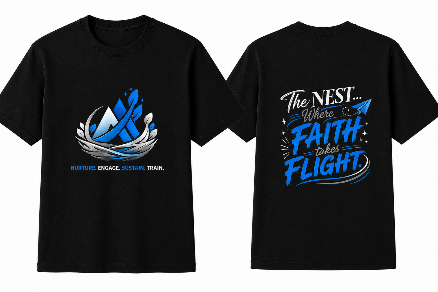 The NEST – Where Faith Takes Flight Unisex T-Shirt