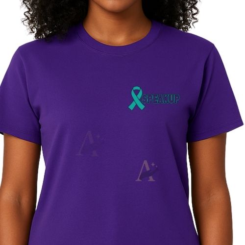 SpeakUp “Know the Signs” Awareness Tee – Domestic Violence & Sexual Assault Prevention Shirt