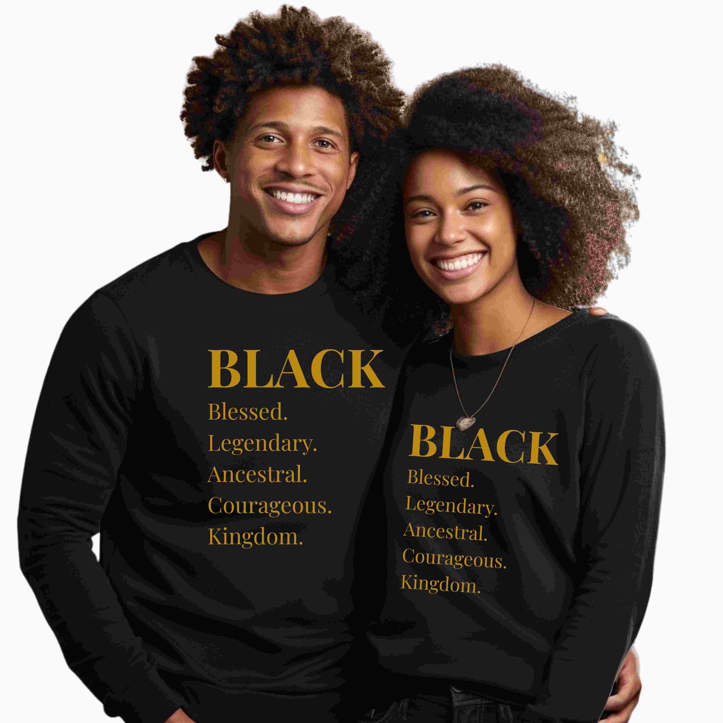 Black Blessed Legendary Ancestral Courageous Kingdom Shirt | Empowering Quote Top