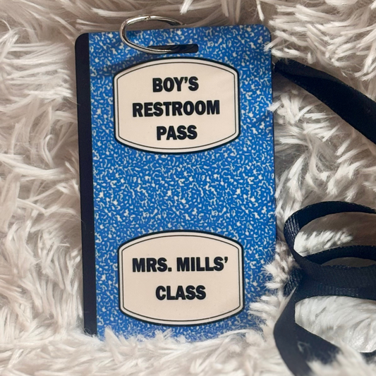 Personalized Teacher Hall Pass